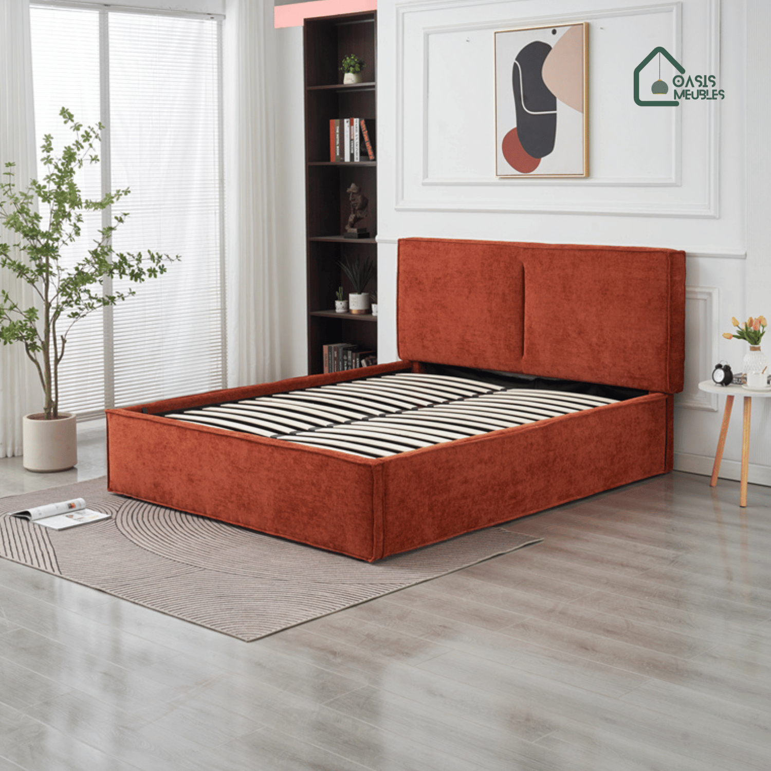 Lit Double Coffre Olivia